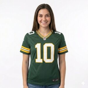 Nike Green Bay Packers Jersey Women Small Green NWT Jordan Love 10 NFL 67NW-GPGH
